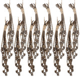 9 Piece Cluster Twig Triple Spring   Set of 12   20"   Natural
