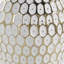 Vase décoratif en métal à pois