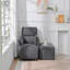 Fauteuil d'appoint rembourré avec repose-pieds avec rangement-1385108750
