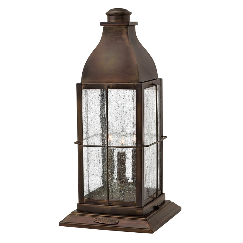 Bingham 3-Light Pier Mount Light, Sienna, 21.75" H x 9.75" W