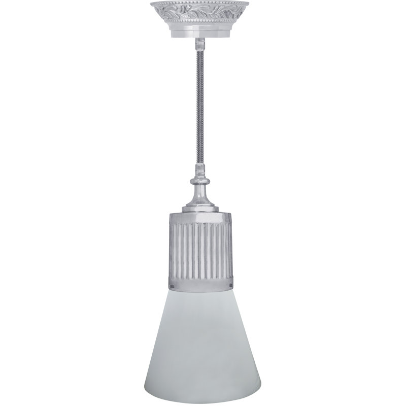 Escanaba 1 - Light LED Bell Pendant, Bright Chrome