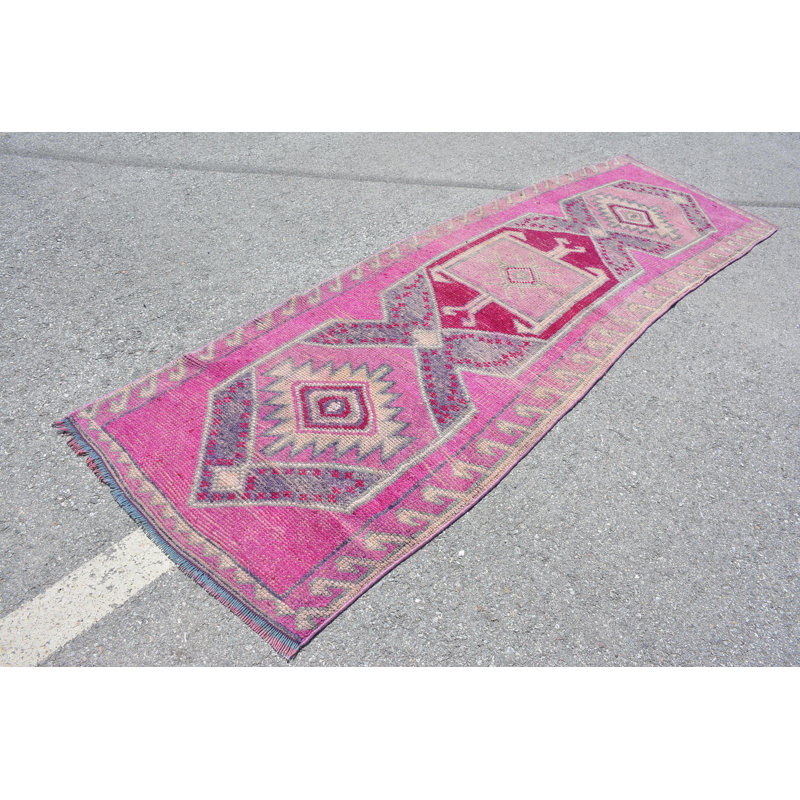 Tapis turcs, tapis de couloir 3,1 x 10,1 pi, tapis modernes beiges, tapis géométrique, tapis de luxe, tapis rétro