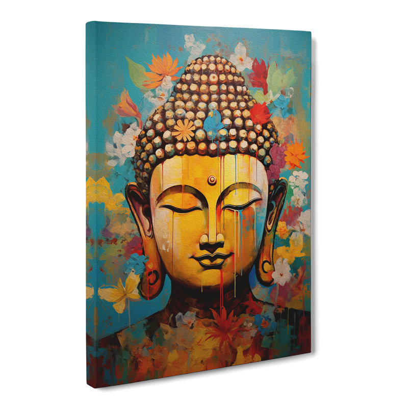Buddha Expressionism No.3 - No Frame Print, 60cm H x 40cm W x 3cm D