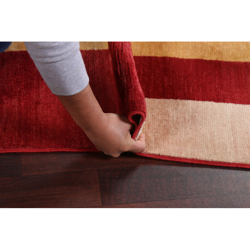 Tapis unique en laine noué à la main de taille 5 pi x 6 pi 8 po Ells
