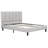 Upholstered Platform Bed Frame, Tufted Headboard-1562204512