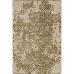 SAMPLE-Jayden Oriental Hand-Knotted Wool Olive/Beige Area Rug