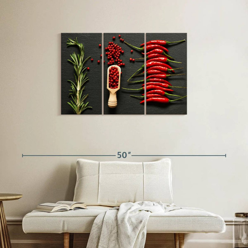 Piment Yarlin et poivrons roses, H 24 po x l 38 po