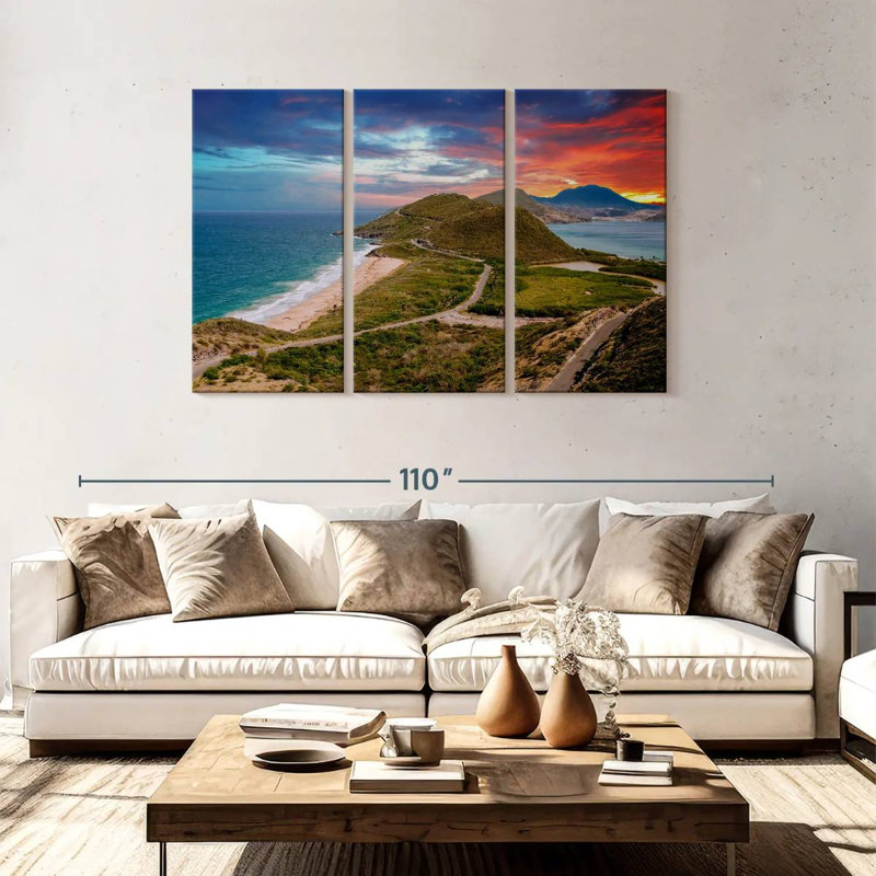Rorry St. Kitts Landscape, 48" H x 74" W