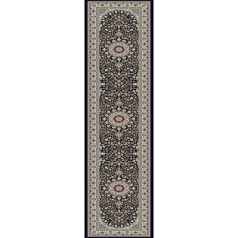 Tapis bleu/ivoire Attell, Tapis de couloir : 2 pi 2 po x 7 pi 7 po
