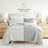 Quilt Set Super Soft Lightweight All Season Quilted Coverlet in Tossed Ferns-105814008-105814010