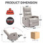 Fauteuil inclinable manuel avec chaise berçante et pivotante-734997292