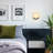 Round Wall Sconce With Natural Marble Shade-487857674