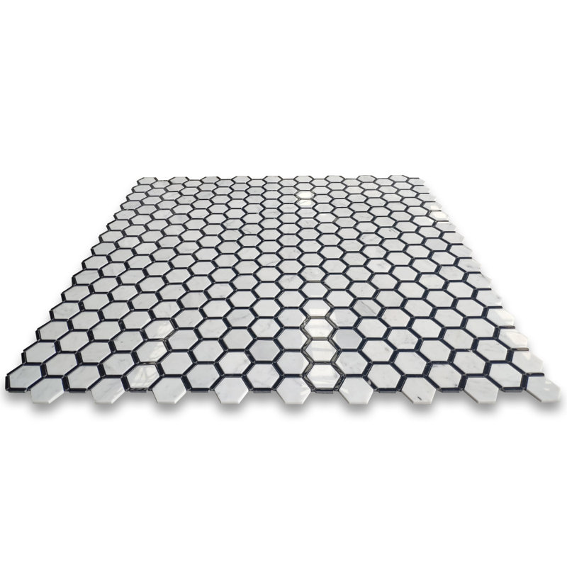 12" x 12" Marble Honeycomb Mosaic Wall & Floor Tile