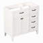 Meuble-lavabo 36 po sans lavabo, base d'armoire seulement, armoire de salle de bain avec tiroirs, structure solide et panneau de fibres à densité moyenne-2009039121