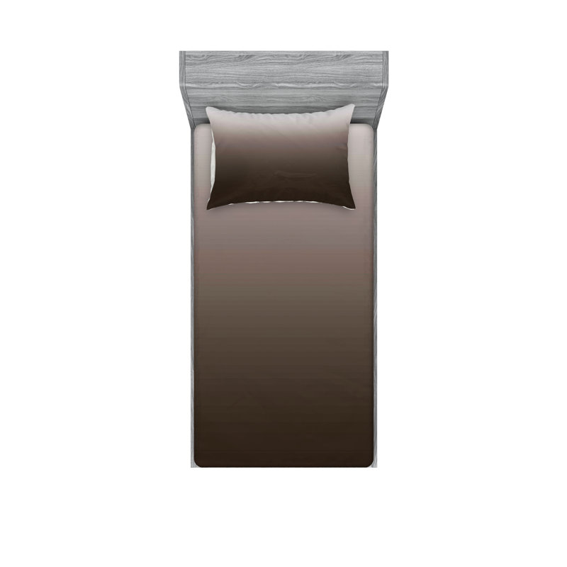 Drap-housse et coussin décoratif Ambesonne, Ensemble de draps pour lit simple + 5 pièces supp