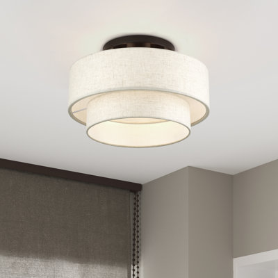 Grand luminaire semi-encastré 3 lumières Manorwood