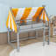 Lit mezzanine en bois avec lumières DEL et auvent-1531031509-1531031511