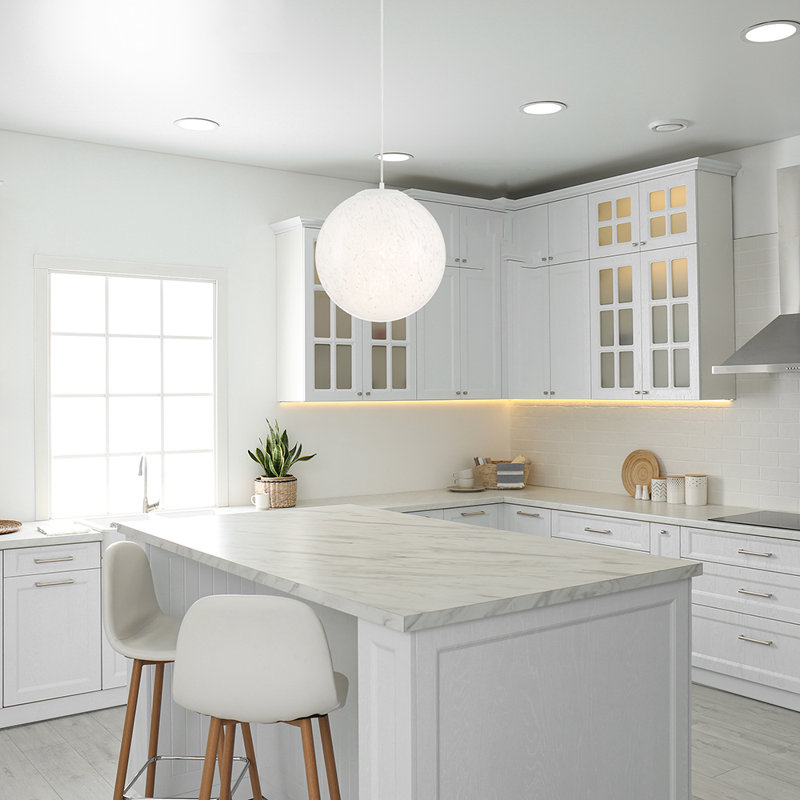 Christoffel 1 - Light White Single Pendant, 86.75" H x 14" W x 14" D