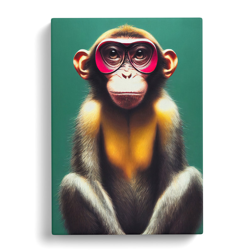 Young Monkey 94 - Wrapped Canvas, 76cm H x 50cm W x 3cm D