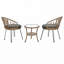 Ensemble de loisirs d'extérieur, 2 chaises simples en rotin avec table ronde en verre-2069770689-2069770694
