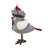 Fabric Bird With Red Hat And Pompom