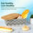 Bread Box with Cutting Board Lid Made with Bamboo Fiber, Bread Box,(Pattern)
