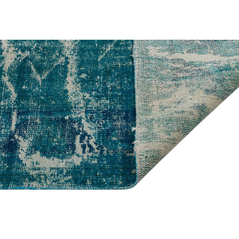 Tapis turc oriental beige en laine noué à la main