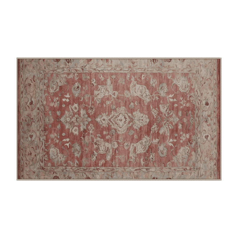 Machine Washable Brown Area Rug, Runner 2' x 5'