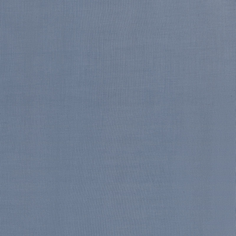 Denim Blue Cotton Sheer Rod Pocket Curtain Panel 50" x 63"
