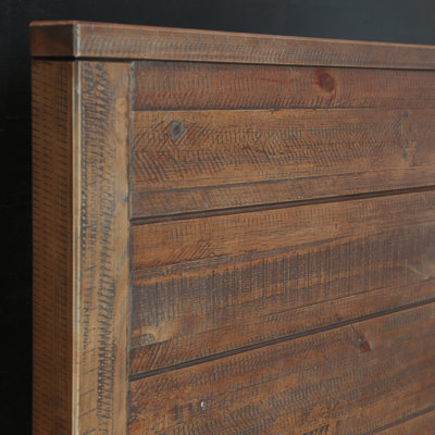 Montauk Pine Solid Wood Panel Headboard Design Bed