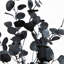 4 pi. Arbre d'eucalyptus artificiel noir d'Halloween