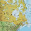 Medium World Wall Map Political - Single Picture Frame Print-817764351-817764345