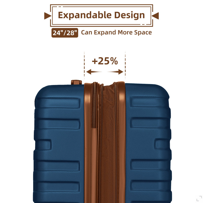 Ensembles de bagages 6 pièces avec sacs de voyage Valises extensibles avec roulettes