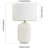  Gillermo 19.2in 1-light Farmhouse White Modern Ceramic Table Lamp With Linen Lampshade For Bedroom,living Room,nightstand