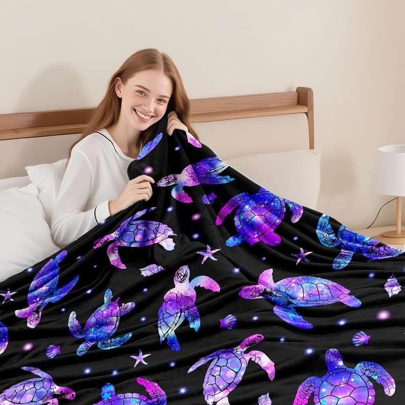 Drap de tortue de mer pour les amoureux des tortues, 50" L x 40" W