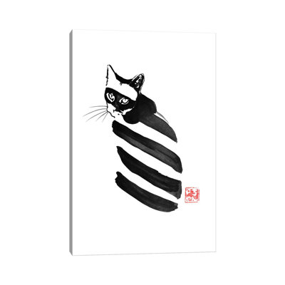 Zebra Cat by Péchane - Print on Canvas