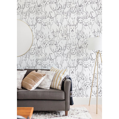 Adael 216' L x 20.5" W Peel and Stick Wallpaper Roll