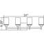 Éclairage pour meuble-lavabo 4 lumières Lisinski