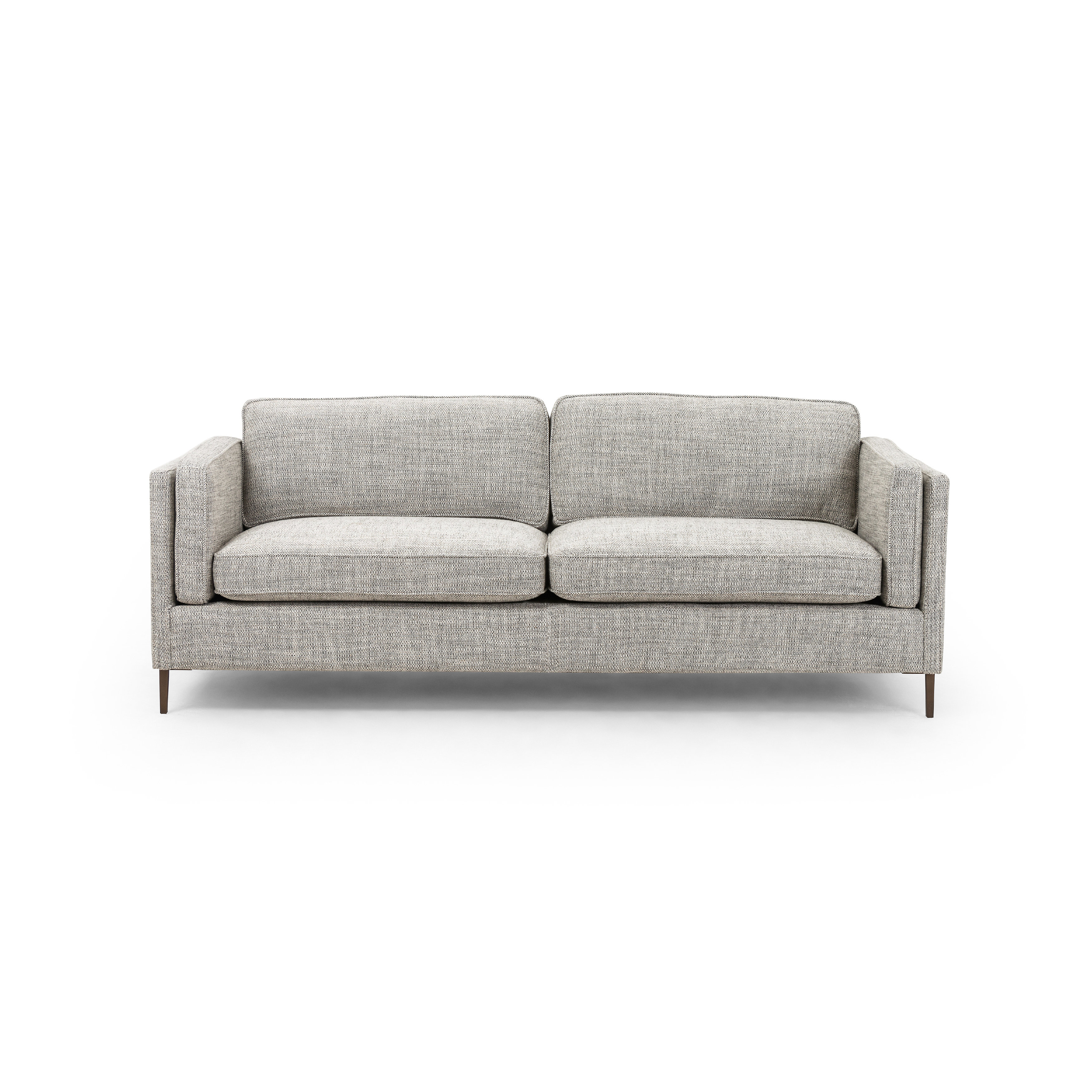 Bari 84 Genuine Leather Square Arm Sofa