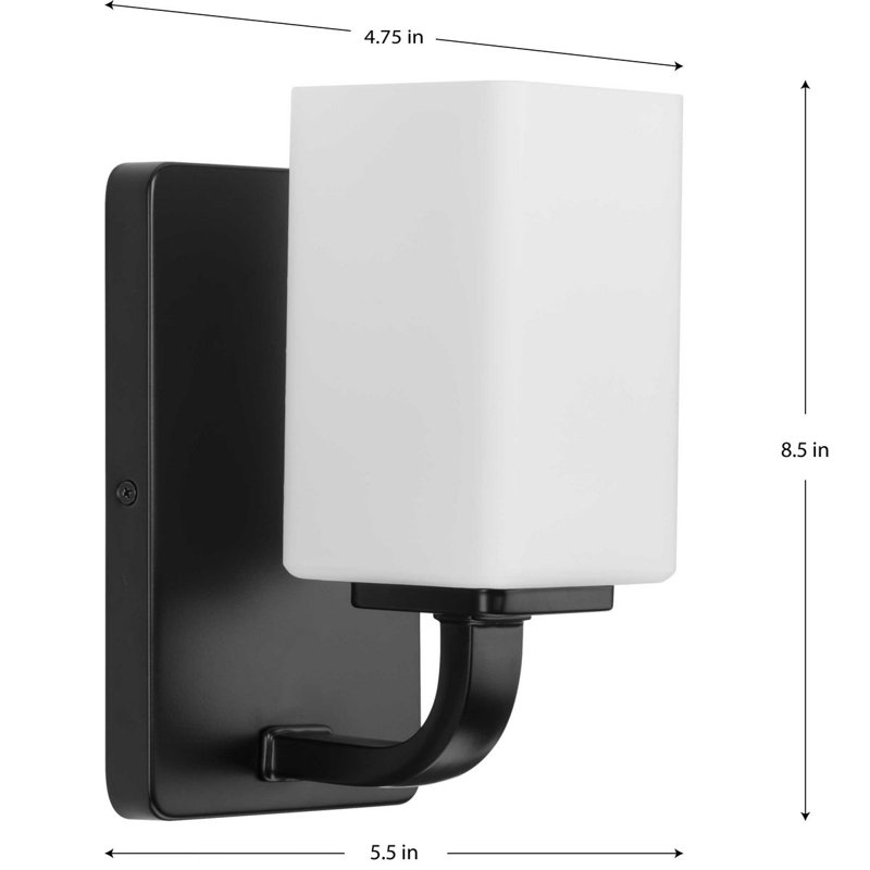Dimmable Vanity Light, Matte Black
