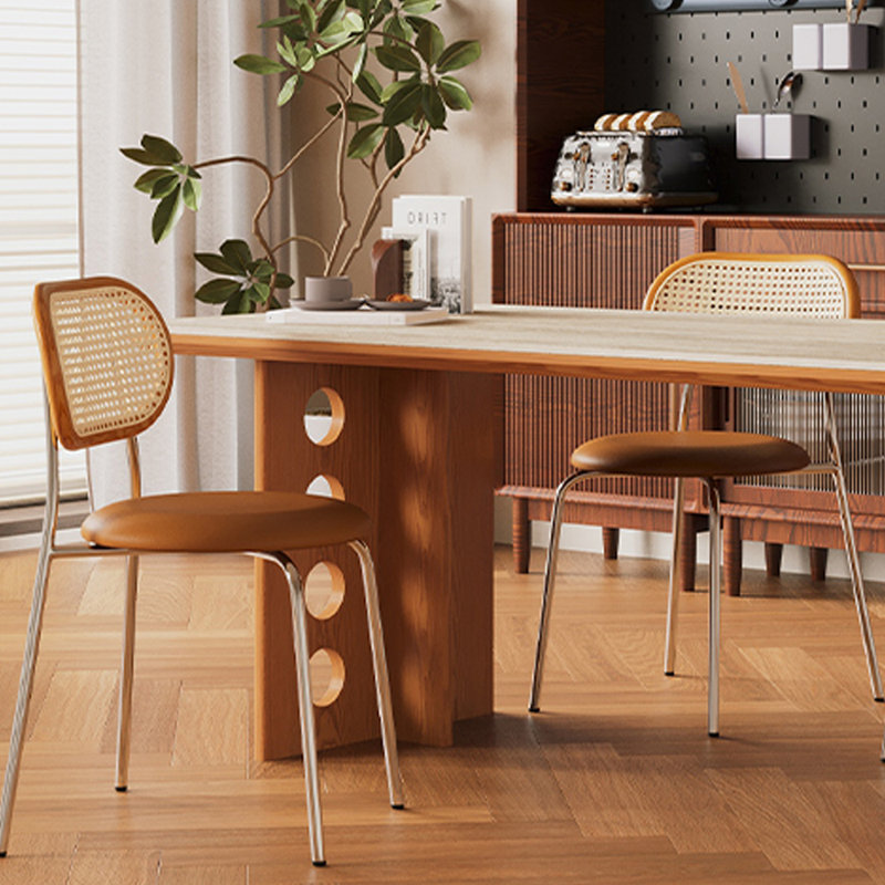 Table de salle à manger crème en bois de frêne beige, H 29,52 po x L 70,86 po x l 31,49 po