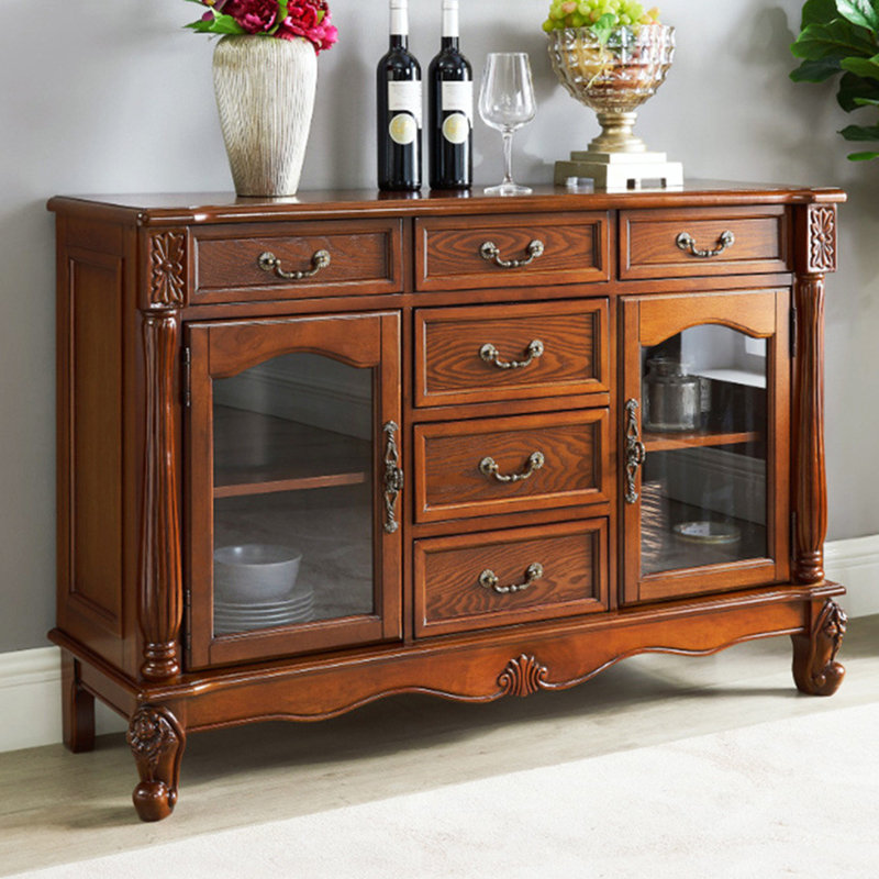 Armoire de rangement et buffet de style américain, H 33,86 po x l 51,18 po x P 15,35 po