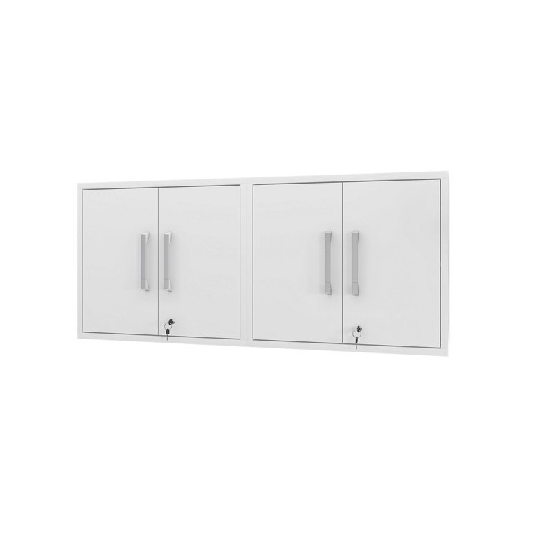 Aseem 2 Piece Single Storage Cabinet ( 25.59'' H x 56.7'' W x 14.96'' D), White