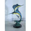 Sculpture bronze bronze en forme de duo sur socle en marbre 13 po x 7 po x H 15 po