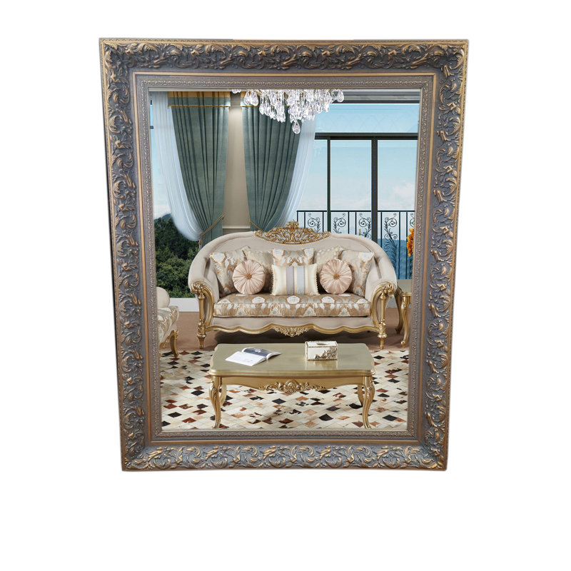 Solid Wood Rectangle Floor Mirror