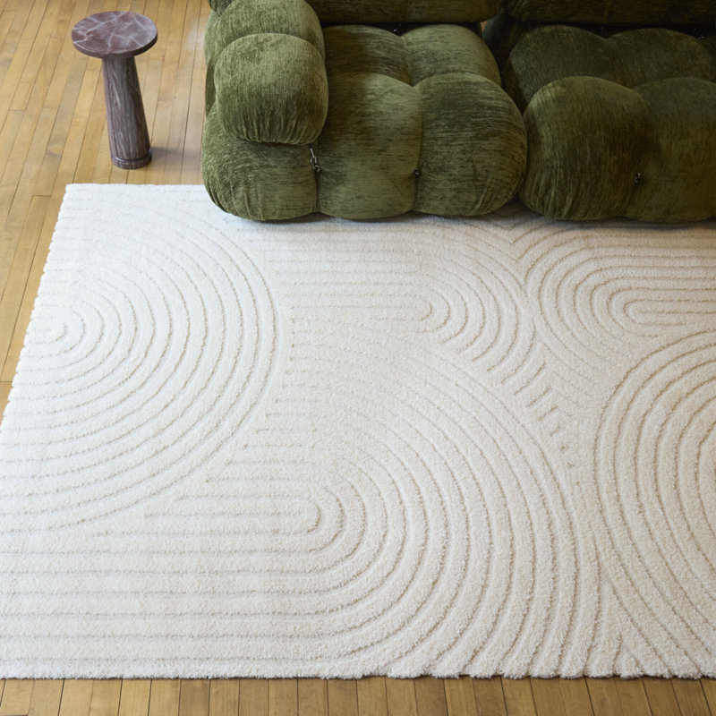 Tapis crème Ayjah, Carré 6 pi 7 po