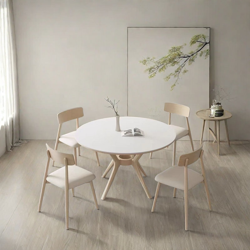 Combinaison de table et de chaise simplifiée, H 29,52 po x L 53,14 po x l 53,14 po