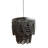 2-Tier Draped Wood Bead Chandelier-1183867220