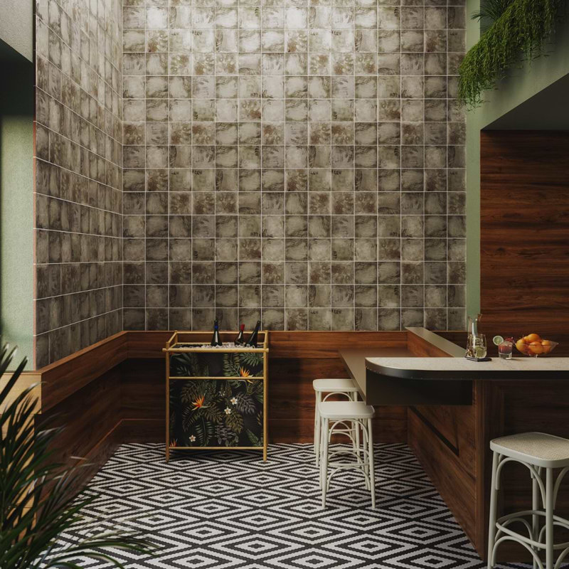 Angela Harris Wilder 8x8 Mural Matte Porcelain Tile