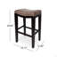TIFFIN STUDDED BARSTOOL MP2 (ensemble de 2)